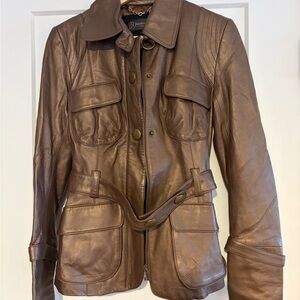 Hayden Harnett Bronze Leather Jacket